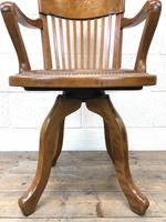 Early 20th Century Antique Swivel Desk Chair (5 of 10) Early 20th Century Antique Swivel Desk Chair (5 of 10)