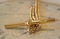 Victorian Pocket Watch Chain 1890s Antique Large 14ct Rose Gold Filled Albert With T Bar (7 of 11) Victorian Pocket Watch Chain 1890s Antique Large 14ct Rose Gold Filled Albert With T Bar (7 of 11)