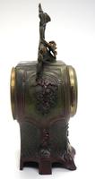Antique French 8-day Painted Mantel Clock – Floral Dial Striking Mantle Clock (8 of 10) Antique French 8-day Painted Mantel Clock – Floral Dial Striking Mantle Clock (8 of 10)