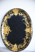Black & Gilded Papier Mache Tray (2 of 10) Black & Gilded Papier Mache Tray (2 of 10)