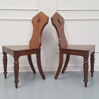 Pair of Antique Engraved Hall Chairs C1850 (6 of 6) Pair of Antique Engraved Hall Chairs C1850 (6 of 6)