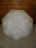 Antique Gold Plate English Made Umbrella With Lucite Crook Handle & Cream Canopy (3 of 17) Antique Gold Plate English Made Umbrella With Lucite Crook Handle & Cream Canopy (3 of 17)