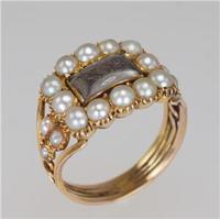 Georgian 15ct Gold Pearl Antique Memorial English Ring c.1800 (10 of 20) Georgian 15ct Gold Pearl Antique Memorial English Ring c.1800 (10 of 20)