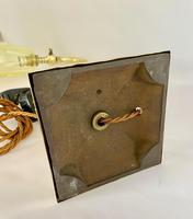 Brass Desk Lamp with Vaseline Shade C1910 (10 of 11) Brass Desk Lamp with Vaseline Shade C1910 (10 of 11)
