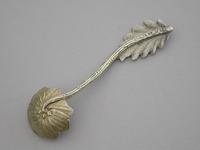 Victorian Cast Silver Naturalistic Salt Spoon by Yapp & Woodward, Birmingham, 1851 (5 of 8) Victorian Cast Silver Naturalistic Salt Spoon by Yapp & Woodward, Birmingham, 1851 (5 of 8)