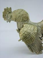 Rare Large Sterling Silver Cockerel Cock Fighting Bird Figure 1966 Antique 132g (2 of 9) Rare Large Sterling Silver Cockerel Cock Fighting Bird Figure 1966 Antique 132g (2 of 9)