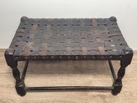 Art Deco Original English Handmade Oak & Leather Strapped Brass Studded Footstool (2 of 22) Art Deco Original English Handmade Oak & Leather Strapped Brass Studded Footstool (2 of 22)