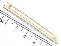 3.35ct Diamond & 12ct Yellow Gold Bar Brooch - Antique c.1910 (7 of 9) 3.35ct Diamond & 12ct Yellow Gold Bar Brooch - Antique c.1910 (7 of 9)