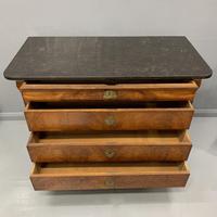 Figured Walnut and Marble Top Commode (12 of 13) Figured Walnut and Marble Top Commode (12 of 13)