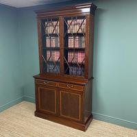 Exceptional Inlaid Victorian Antique Glazed Bookcase by Edwards and Roberts (3 of 10) Exceptional Inlaid Victorian Antique Glazed Bookcase by Edwards and Roberts (3 of 10)
