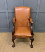 Leather Upholstered Gainsborough Armchair (4 of 12) Leather Upholstered Gainsborough Armchair (4 of 12)