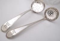 Two similar Georgian Crested Silver Sifter Spoons John Lamb London 1771 (2 of 7) Two similar Georgian Crested Silver Sifter Spoons John Lamb London 1771 (2 of 7)