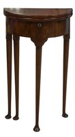 George III Style Mahogany Demi Lune Fold-over Table (6 of 7) George III Style Mahogany Demi Lune Fold-over Table (6 of 7)