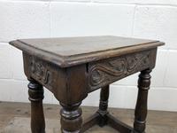 Antique Oak Joint Stool with Carved Detail (3 of 13) Antique Oak Joint Stool with Carved Detail (3 of 13)