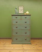 Large Painted Nautical Blue Rustic Pine Chest of Drawers, Shabby Chic (13 of 16) Large Painted Nautical Blue Rustic Pine Chest of Drawers, Shabby Chic (13 of 16)
