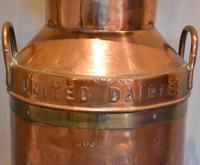 Large United Dairies Copper Milk Churn (7 of 7) Large United Dairies Copper Milk Churn (7 of 7)