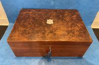 Victorian Mahogany Box With a Burr Walnut Top (2 of 12) Victorian Mahogany Box With a Burr Walnut Top (2 of 12)
