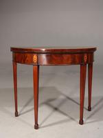 Fine Quality George III Period Demi-lune Card Table (2 of 6) Fine Quality George III Period Demi-lune Card Table (2 of 6)