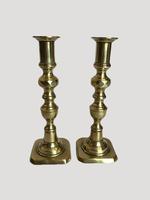 Unusual Pair of Antique Brass Candlesticks (4 of 12) Unusual Pair of Antique Brass Candlesticks (4 of 12)