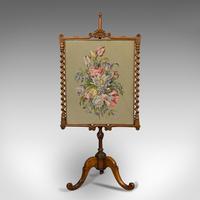 Antique Adjustable Fire Screen, Walnut, Needlepoint, Decorative, Pole, Regency (8 of 12) Antique Adjustable Fire Screen, Walnut, Needlepoint, Decorative, Pole, Regency (8 of 12)