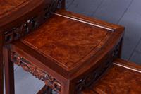 Nest of 3 Chinese Qing Dynasty Rosewood & Burr Wood Tables (9 of 11) Nest of 3 Chinese Qing Dynasty Rosewood & Burr Wood Tables (9 of 11)