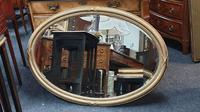 Large Edwardian Oval Gilt Wall Mirror (4 of 5) Large Edwardian Oval Gilt Wall Mirror (4 of 5)
