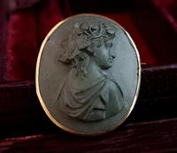 Antique Lava cameo brooch, 9ct gold (3 of 8) Antique Lava cameo brooch, 9ct gold (3 of 8)
