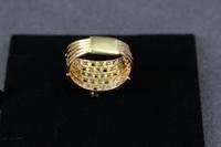 Gold Sapphire and Diamond 5 Band Ring (6 of 7) Gold Sapphire and Diamond 5 Band Ring (6 of 7)