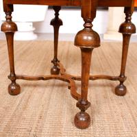 Walnut Side Table Continental Queen Anne Carved Lamp Table (5 of 12) Walnut Side Table Continental Queen Anne Carved Lamp Table (5 of 12)