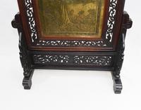 Antique Chinese Screen Hardwood Brass Plaque Circa 1890 (8 of 15) Antique Chinese Screen Hardwood Brass Plaque Circa 1890 (8 of 15)