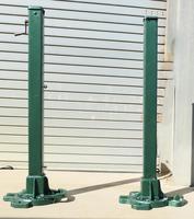 Edwardian Metal Tennis Court Net Posts by F.H. Ayres