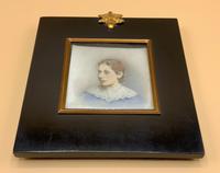 Lovely Edwardian Antique Miniature Watercolour Portrait Painting of Lady (6 of 8) Lovely Edwardian Antique Miniature Watercolour Portrait Painting of Lady (6 of 8)