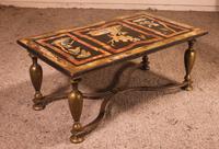 Coffee Table with Scagolia Marble Top - Florence 19th Century (12 of 13) Coffee Table with Scagolia Marble Top - Florence 19th Century (12 of 13)