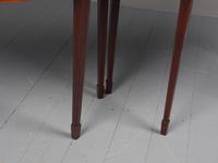 Matched Pair of George III Inlaid Mahogany Demi Lune Tables (13 of 19) Matched Pair of George III Inlaid Mahogany Demi Lune Tables (13 of 19)