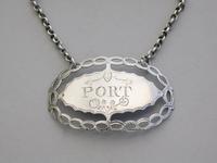 George III Pierced Silver Wine Label 'Port', Unmarked - Probably by Hester Bateman c.1780 (4 of 7) George III Pierced Silver Wine Label 'Port', Unmarked - Probably by Hester Bateman c.1780 (4 of 7)