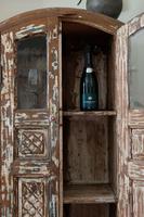Unique Tall Two Door Teak & Painted Cabinet (16 of 16) Unique Tall Two Door Teak & Painted Cabinet (16 of 16)