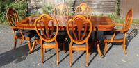 1960's Mahogany Pull Out Table with Set of 6 Dining Chairs.4+2 Carvers (2 of 14) 1960's Mahogany Pull Out Table with Set of 6 Dining Chairs.4+2 Carvers (2 of 14)