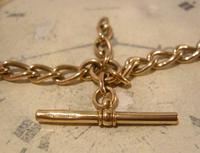Victorian Pocket Watch Chain 1890s Antique 18ct Rose Rolled Gold Albert With T Bar (8 of 10) Victorian Pocket Watch Chain 1890s Antique 18ct Rose Rolled Gold Albert With T Bar (8 of 10)