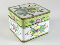Antique Canton Painted Enamel Lidded Box (5 of 6) Antique Canton Painted Enamel Lidded Box (5 of 6)