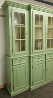 20th Century Breakfront Bookcase Painted Green (4 of 4) 20th Century Breakfront Bookcase Painted Green (4 of 4)
