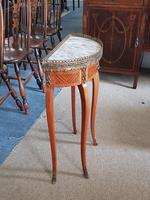 Small french Demi Lune Marble Top table (2 of 4) Small french Demi Lune Marble Top table (2 of 4)