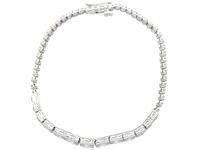 5.13ct Diamond, 14ct & 9ct White Gold Bracelet - Antique c.1910 (3 of 12) 5.13ct Diamond, 14ct & 9ct White Gold Bracelet - Antique c.1910 (3 of 12)