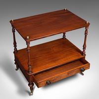 Antique Two Tier Side Table, Mahogany Whatnot, Regency Canterbury, Display Stand (8 of 12) Antique Two Tier Side Table, Mahogany Whatnot, Regency Canterbury, Display Stand (8 of 12)
