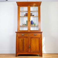 Handsome Victorian Walnut Glazed Bookcase C1890 (12 of 12) Handsome Victorian Walnut Glazed Bookcase C1890 (12 of 12)