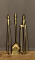Trio of Art Deco Style Brass Fire Tools (4 of 6) Trio of Art Deco Style Brass Fire Tools (4 of 6)