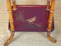 Antique French Lacquered & Faux Bamboo Table Stand (4 of 5) Antique French Lacquered & Faux Bamboo Table Stand (4 of 5)