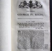 1826 Collection of 79 Government Acts Passed in the Seventh Year of the Reign of His Majesty King George the Fourth (6 of 8) 1826 Collection of 79 Government Acts Passed in the Seventh Year of the Reign of His Majesty King George the Fourth (6 of 8)