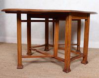 Oak Gateleg Dining Table Carved Solid Folding Kitchen Table (5 of 15) Oak Gateleg Dining Table Carved Solid Folding Kitchen Table (5 of 15)