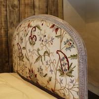 Upholstered Antique Bed with Painted Frame (4 of 8) Upholstered Antique Bed with Painted Frame (4 of 8)