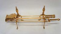 Three piece Victorian 27" Brass Fire Irons or Companion se plus Andirons (2 of 15) Three piece Victorian 27" Brass Fire Irons or Companion se plus Andirons (2 of 15)